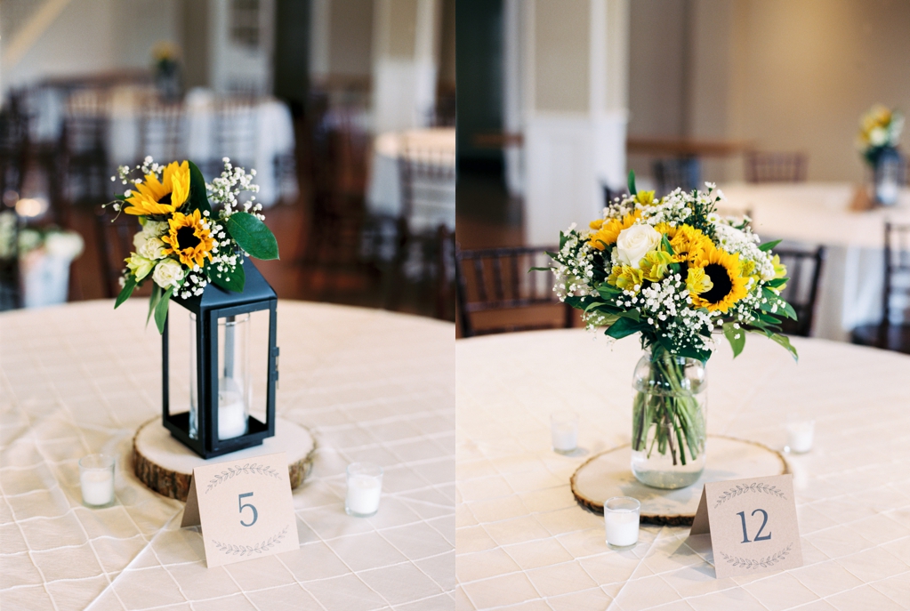 Kendall Plantation Wedding with Sunflowers and Navy.